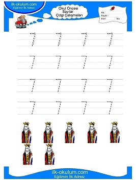 Çocuklar İçin Çizgi Çalışma Sayfaları 